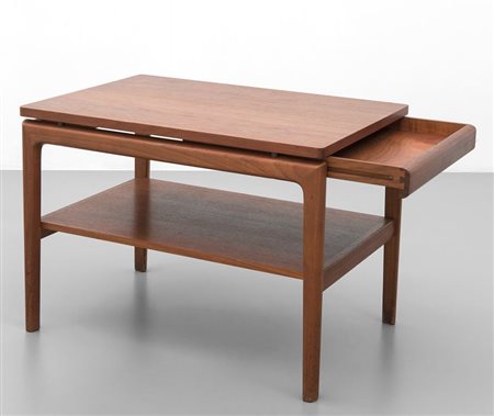 FRANCE & SON (Editore)Un tavolino, anni '60.Legno di teak, legno...