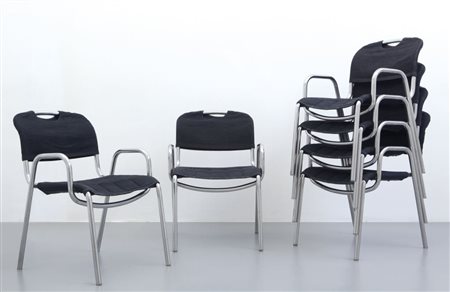 ACHILLE CASTIGLIONI, MARCELLO MINALE Sei poltroncine sovrapponibili...