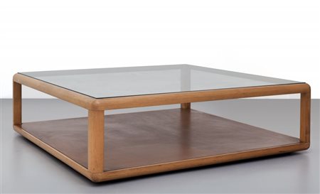 TECNO (Ufficio Tecnico)un tavolino "T 114", 1975. Legno di faggio, cristallo,...