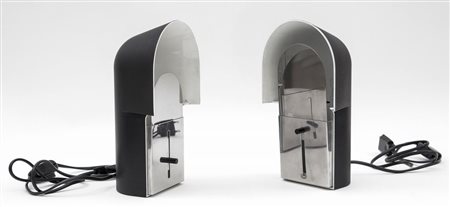 DANILO E CORRADO AROLDI Due lampade da tavolo "Pala" (mod. "490") per LUCI,...