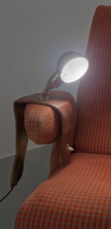 LUIGI CACCIA DOMINIONI Una lampada da poltrona per AZUCENA, 1979. Ottone,...