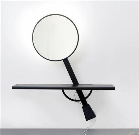 GIOTTO STOPPINO Una mensola "Solemio" con specchio oscillante retroilluminato...