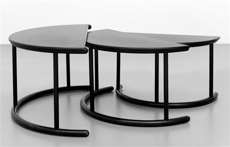 GIANFRANCO FRATTINI Tre tavolini componibili "Tria" per MORPHOS (ACERBIS...