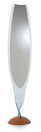 FABIO DI BARTOLOMEI Uno specchio da terra "Admiral" per FIAM, 1992.Legno...