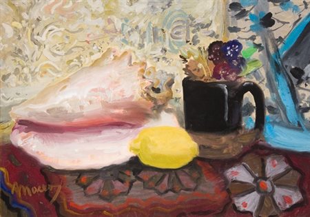 Maceo Casadei, Senza titolo, Tecnica mista su carta, cm. 33x48 Firma in basso...