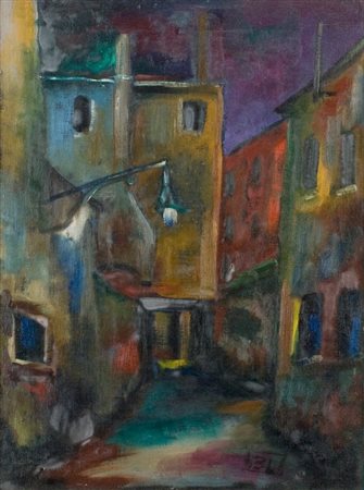 Bepi Longo, Senza titolo, Olio su tela, cm. 60x45 Firma in basso a destra.