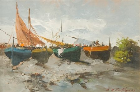 Elettra Briante De Angelis, Senza titolo, Olio su tavola, cm. 20x30 Firma in...