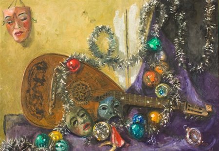 Fred Pittino, Senza titolo, 1971 Olio su tela, cm. 70x100 Firma in basso a...