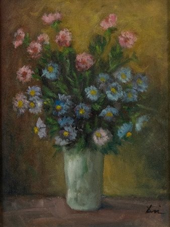 Primo Dri, Settembrine, Olio su tavola, cm. 40x30 Firma in basso a destra.