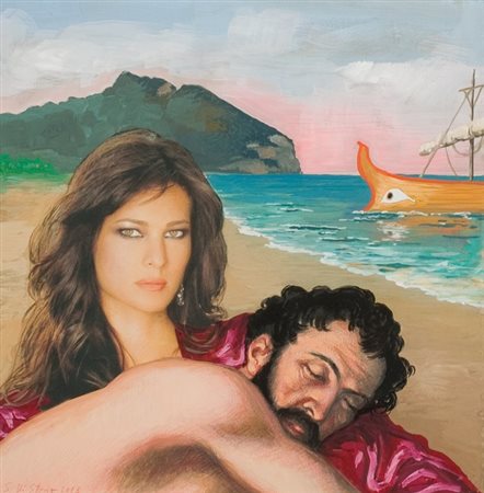 Stefano Di Stasio, Circeo, 2013 Tecnica mista e collage su carta, cm. 34x34...