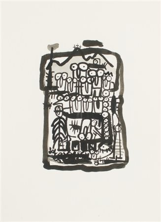 Fausto Gilberti, Senza titolo, 1998 China su carta, cm. 28x19 Provenienza:...