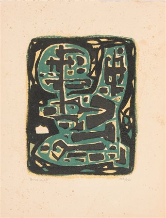 Alfred Manessier, Senza titolo, 1953 Litografia su carta, es. 102/200, cm....