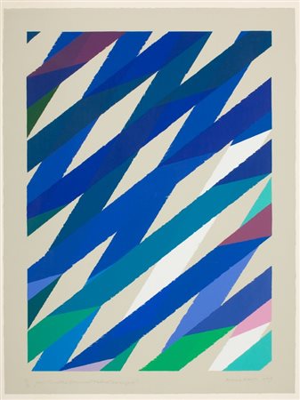 Piero Dorazio, Senza titolo, 2002 Serigrafia su carta, es. S/2, cm. 80x60...