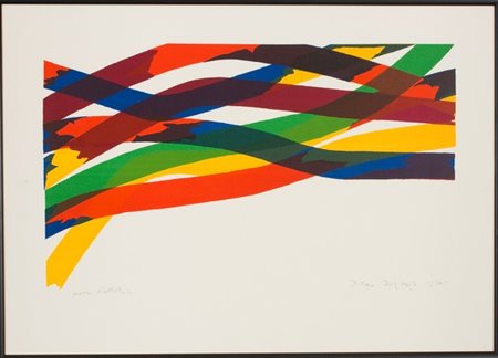 Piero Dorazio, Senza titolo, 1970 Litografia su carta, es. p.d.a., cm. 50x70...