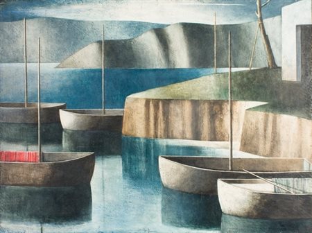 Marcello Scuffi, Ricordo di un mare ... ma quale?, 1983 Olio su tela, cm....