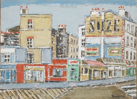 Orfeo Tamburi, Suze (Parigi), 1983 Olio su tela, cm. 30x40 Firma in basso a...