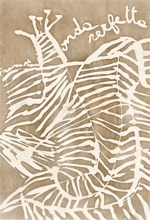 Franca Pisani, Senza titolo, Tecnica mista su Papier mache, cm. 50x35 Firma...