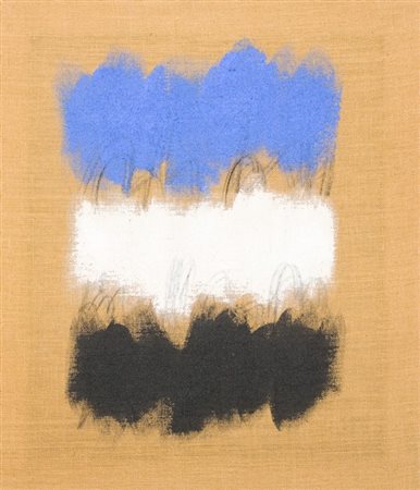 Salvatore Emblema, Senza titolo, 1987 Tecnica mista su tela, cm. 70x60 Firma...