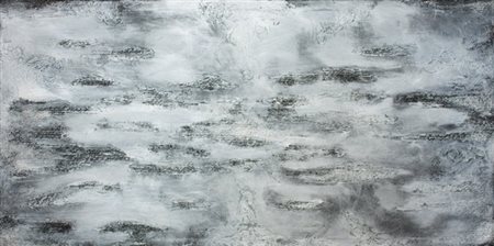 Alfredo Rapetti, Universo argento, 2005 Tecnica mista su tela, cm. 100x200...