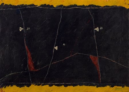 Zeffirino (Fiorindo Dorinzi), Terno, Acrilico su tela, cm. 50x70 Firma in...