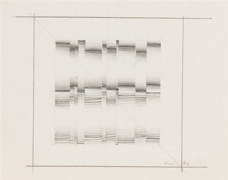 Ennio Finzi, Senza titolo, 1972 Matita su carta, cm. 23x28 Firma in basso a...