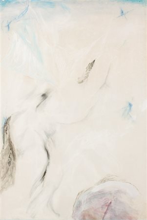 Mario Raciti, Senza titolo, 1984 Tecnica mista su carta intelata, cm. 146x100...