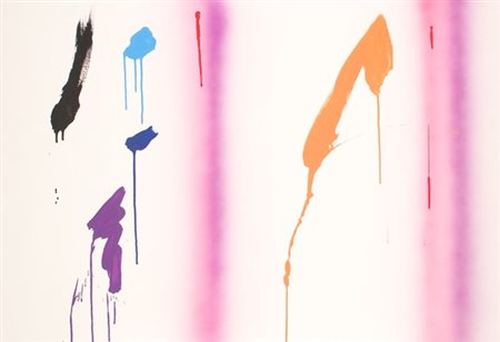 Ennio Finzi, Senza titolo, 2003 Tecnica mista su carta, cm. 70x100 Firma in...