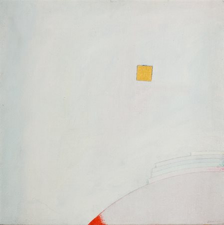 Eugenio Carmi, Il mistero della luce, 2002 Acrilico su tela, cm. 70x70 Firma...