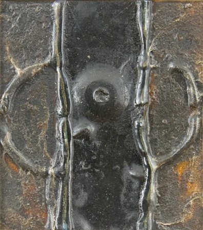 Alberto Abbati, Senza titolo, 1974 Tecnica mista su tavola, cm. 24x21 Firma...