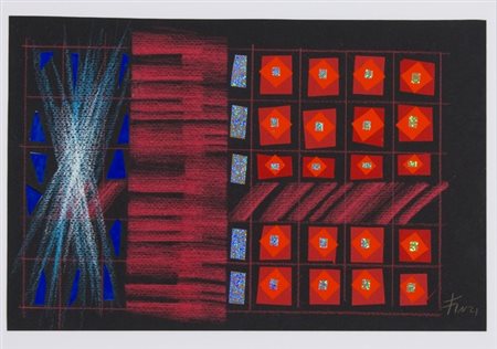 Ennio Finzi, Lo sguardo indiscreto, 2011 Tecnica mista e collage su...