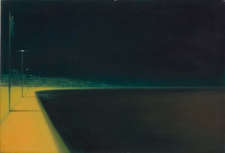Sigrid Nienstedt, Nacht, 2005 Olio su tela, cm. 55x80 Firma sul retro....