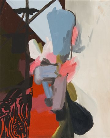 Les Rogers, Untitled, 2002 Olio su tela, cm. 50x40 Firma sul retro. Autentica...