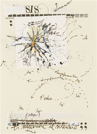 Giovanni Fontana,J.M. Le Sidaner, Senza titolo (Fluxus), 1981 Tecnica mista...