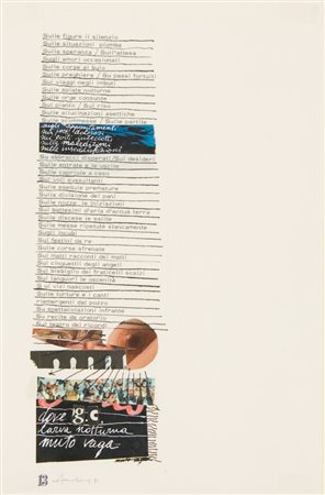 Giovanni Fontana,J.M. Le Sidaner, Senza titolo (Fluxus), 1981 Tecnica mista...