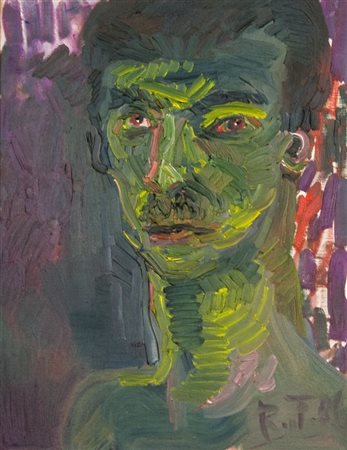 Rainer Fetting, Senza titolo, 1986 Olio su tela, cm. 65x50 Firma in basso a...