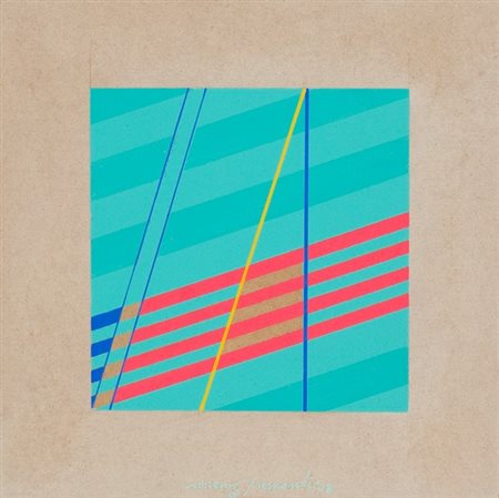 Lorenzo Piemonti, Senza titolo, 2008 Tecnica mista su tavola, cm. 30x30 Firma...