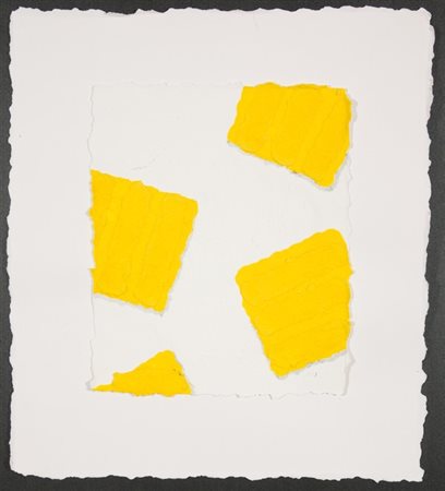 Pino Pinelli, Pittura su cartone, Tecnica mista su cartone, cm. 41x36 Firma...