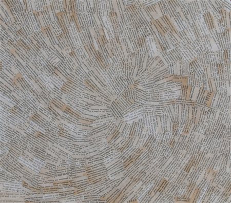 CARMASSI ARTURO (Lucca 1925) "Il deserto" Collage su faesite cm. H: 39.50 L:...