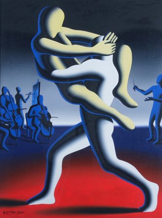 KOSTABI MARK (Los Angeles 1960) "Dissonance" 2000 Olio su tela cm. H: 61.00...