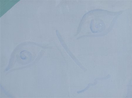 GUIDI VIRGILIO (Roma 1891 - Venezia 1984) "Volto" 1959 Olio su tela cm. H:...