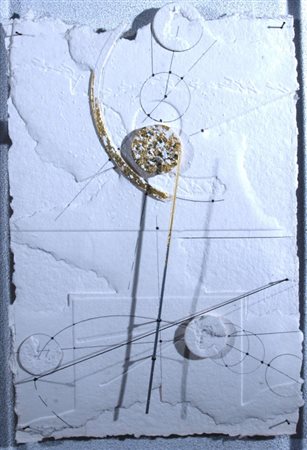 VALENTINI WALTER (Pergola 1928) "Segno/luce" 1999 Tecnica mista su carta su...