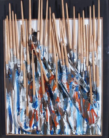 ARMAN FERNANDEZ (Nizza 1928 - Nizza 2005) "Pennelli e violini" 1998...