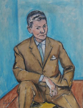 TAMBURI ORFEO (Jesi 1910 - Parigi 1994) "Antonio Pallini" 1948 Olio su tela...