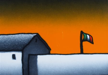 STEFANONI TINO (Lecco 1937) "Senza titolo" 1996 Olio su tela cm. H: 30.00 L:...