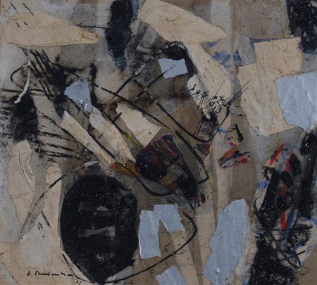 FRANCESCHINI EDOARDO (Catania 1928 - Varese 2006) "Senza titolo" 1961 Tecnica...