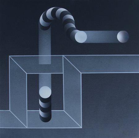 LE PARC JULIO (Argentina 1928) "Modulation 1098" 2003 Acrilico su tela cm. H:...