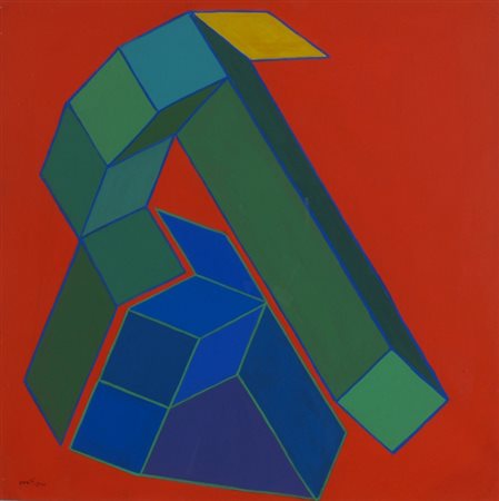 PERILLI ACHILLE (Roma 1927) "La tumefatta beltÃ " 2000 Tecnica mista su tela...