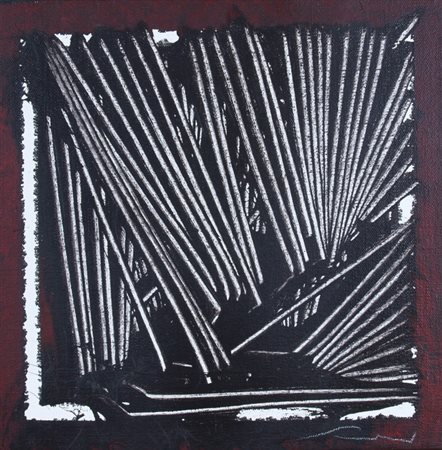 SCANAVINO EMILIO (Genova 1922 - Milano 1986) "Tramatua" Olio su tela cm. H:...