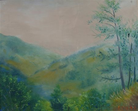 LILLONI UMBERTO (Milano 1898 - Milano 1980) "La vallata del Parma a...