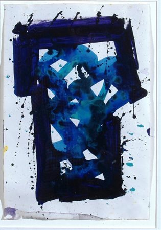 FRANCIS SAM (San Mateo 1923 - Santa Monica 1994) "Senza titolo" Acquerello su...